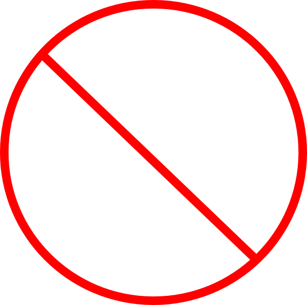 No Sign Transparent Png - Red Circle With Line Transparent (600x596), Png Download