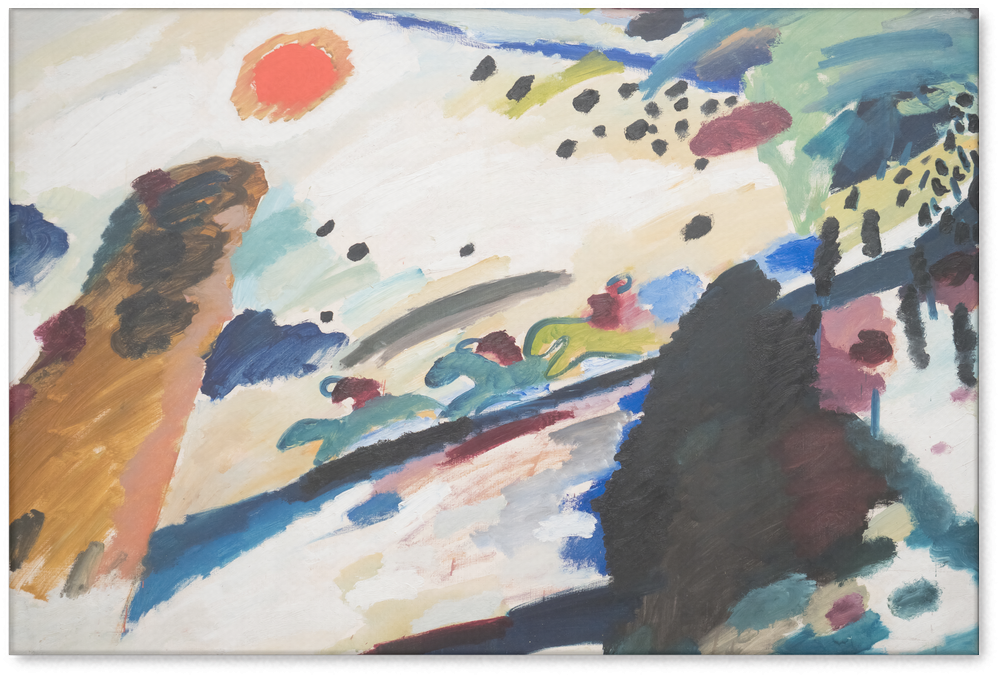 Romantic Landscape - Kandinsky - Wassily Kandinsky (480x480), Png Download