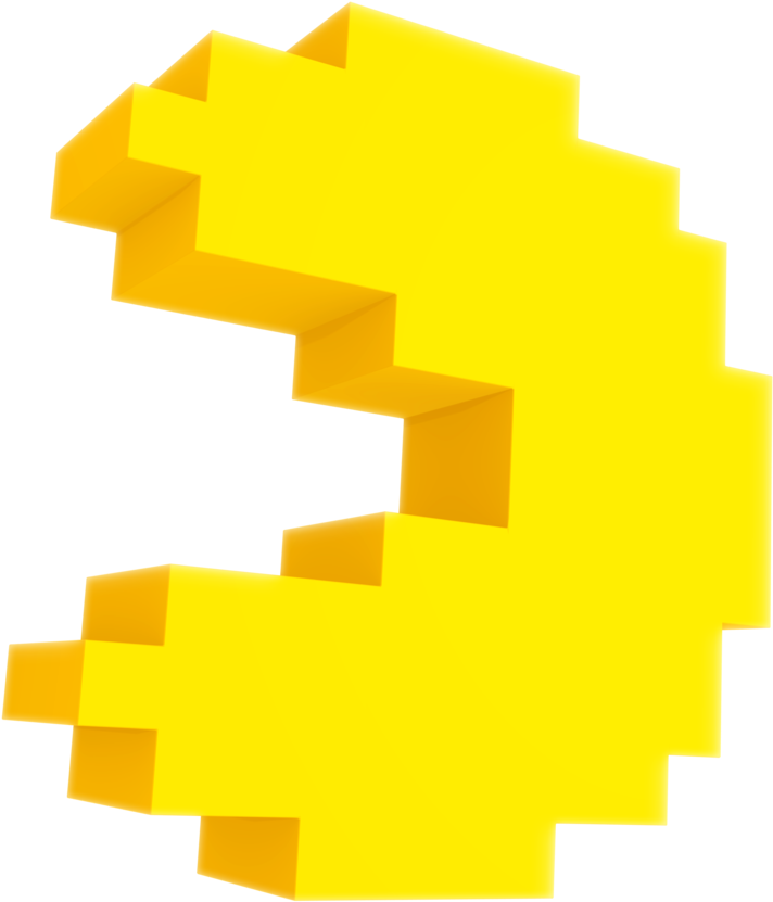 Pac Man Nibroc Rock Pixel - Pac Man In Pixels (894x894), Png Download