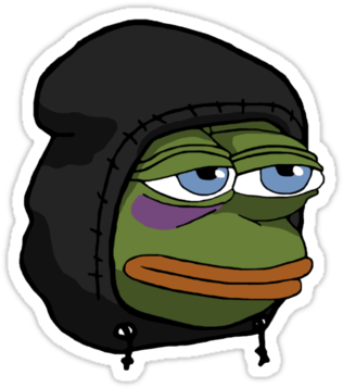 Hoodie Pepe - Pepe The Frog With Hoodie (375x360), Png Download