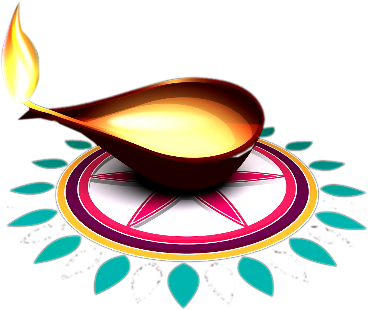 Pngforall Beautiful Decoration Happy Diwali Png Images - Diwali (1600x1183), Png Download