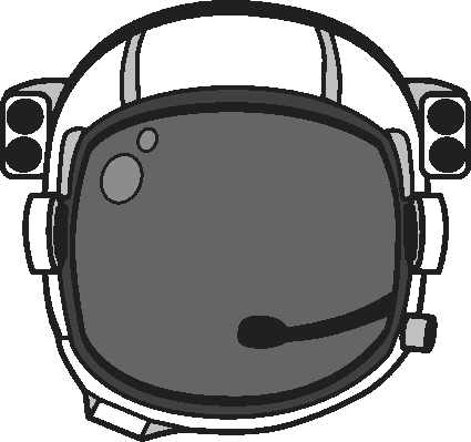 Clipart Hat Astronaut - Cartoon Astronaut Helmet (425x399), Png Download
