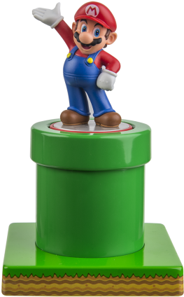 Super Mario Pipe Figure Stand - Super Mario Amiibo Display Stand (504x504), Png Download