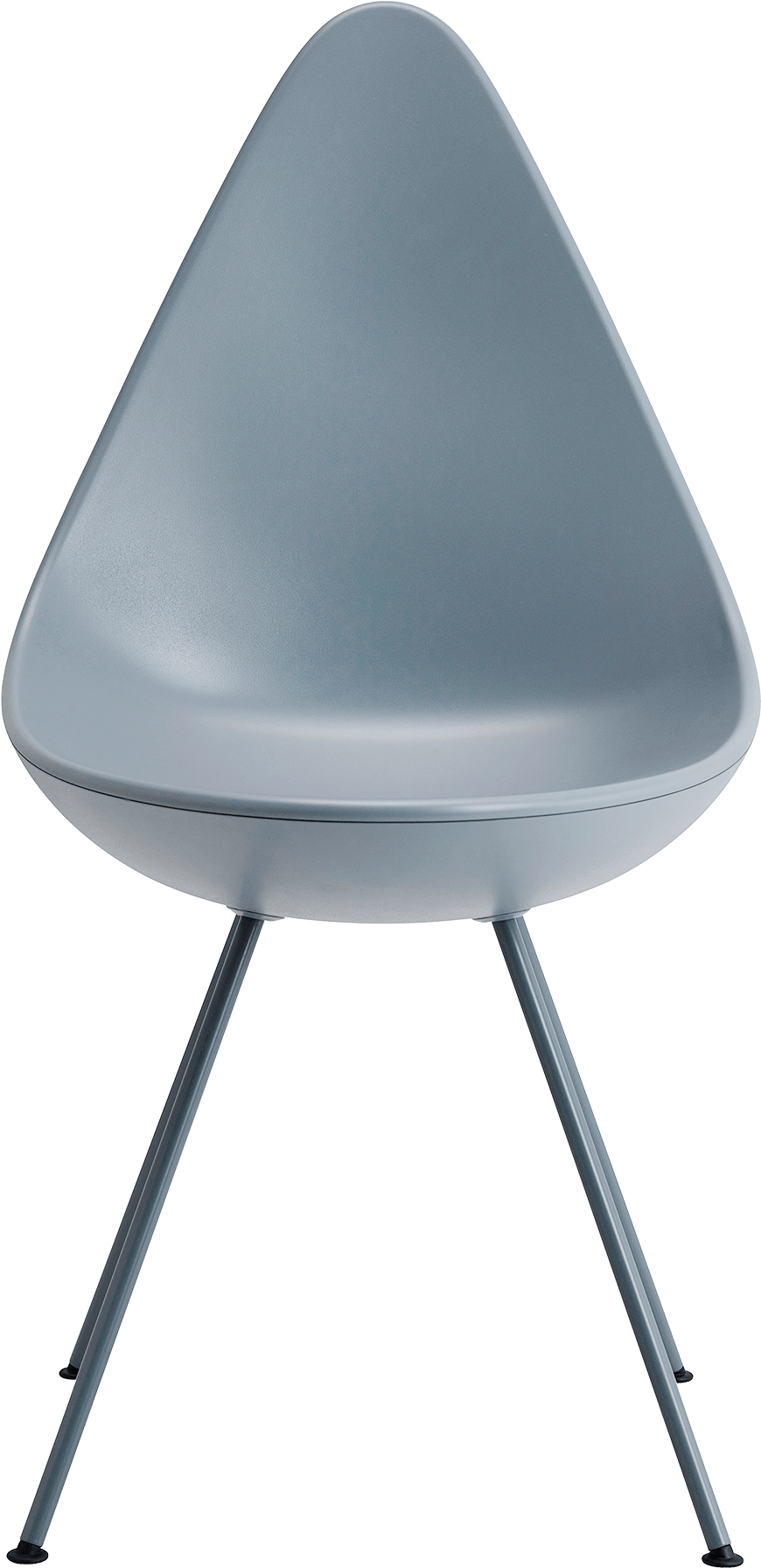 The Drop Chair Arne Jacobsen Storm Blue Lacquered Base - Drop Chair (1600x1840), Png Download