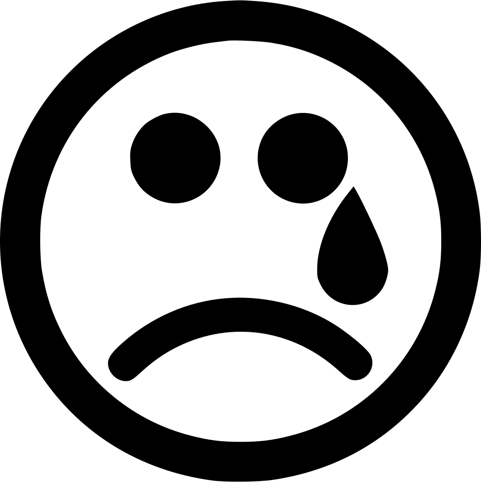 Cry Sad Tear Comments - Number 3 In A Circle (980x982), Png Download
