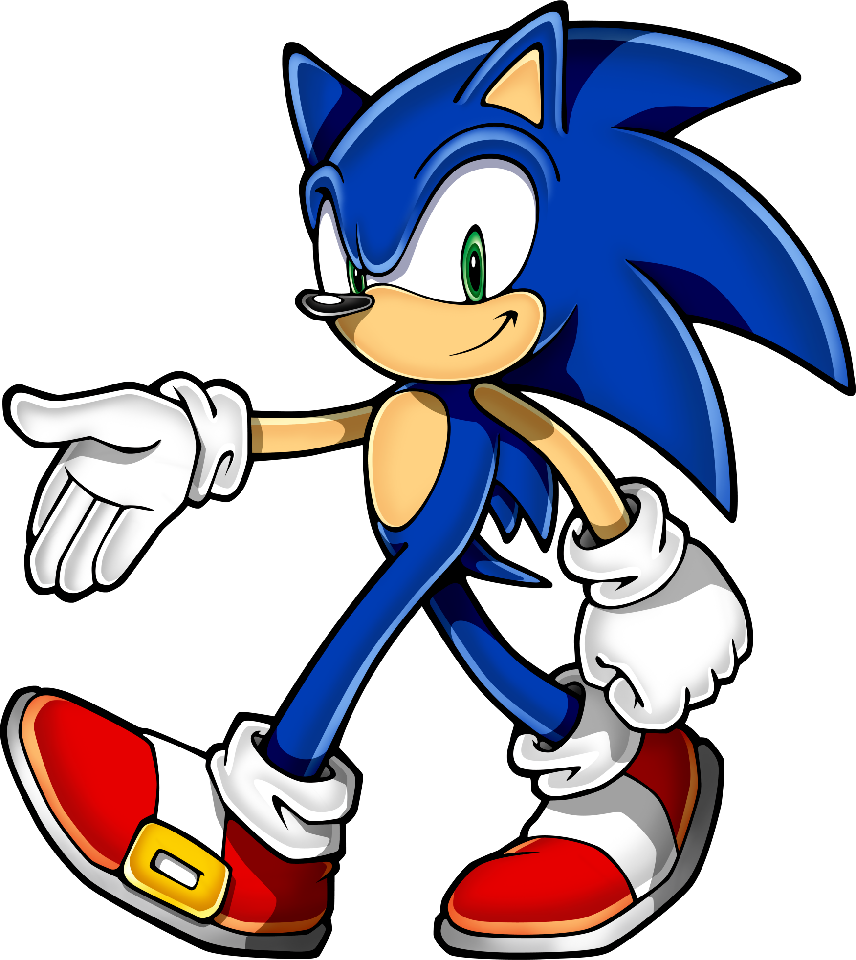 Sonic Hedgehog Characters N2 - Sonic Characters (1751x1965), Png Download
