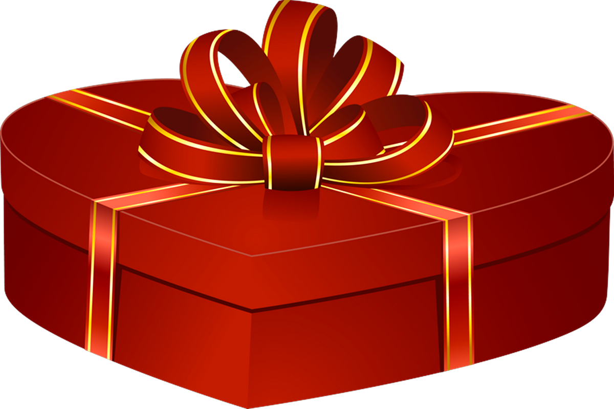 Heart Gift Box - Gift Png (1200x799), Png Download