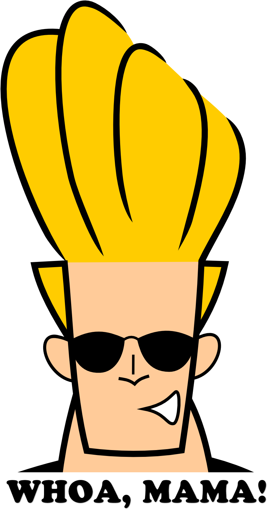 Johnny Bravo Head - Johnny Bravo (1186x1718), Png Download