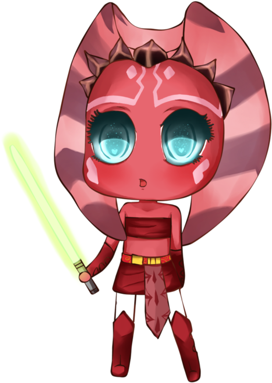 Star Wars Chibi - Star Wars Ahsoka Tano Chibi (788x1013), Png Download