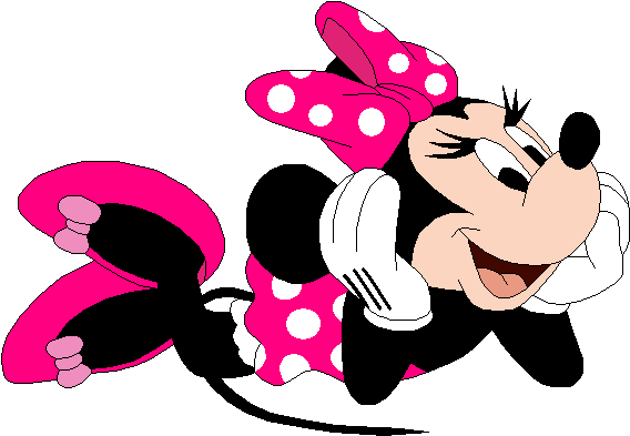 Pink Minnie Mouse Png - Minnie Mouse Pink Png (580x406), Png Download