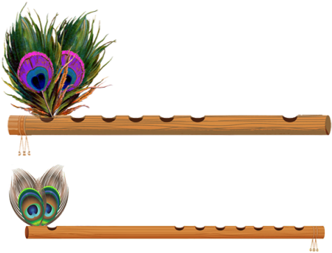 Shri Krishna Flute, Shri Krishna Flute Png, Wooden - Krishna Flute Png (640x640), Png Download