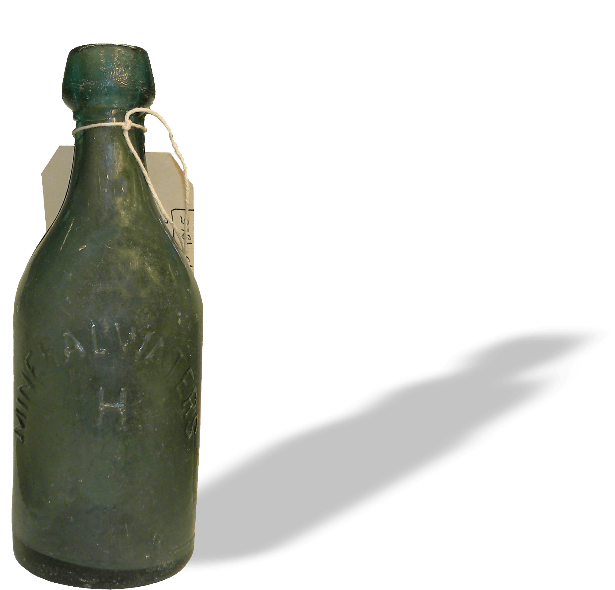Made Mineral Water Bottle From Railroad Roundhouse, - Water (2312x2200), Png Download