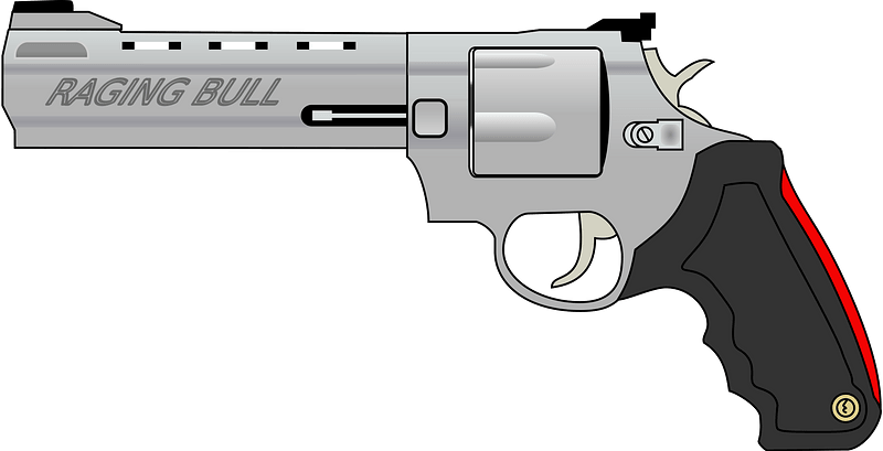 Pistol Gun Clip Art At Clker - Gun Clipart Png (600x308), Png Download