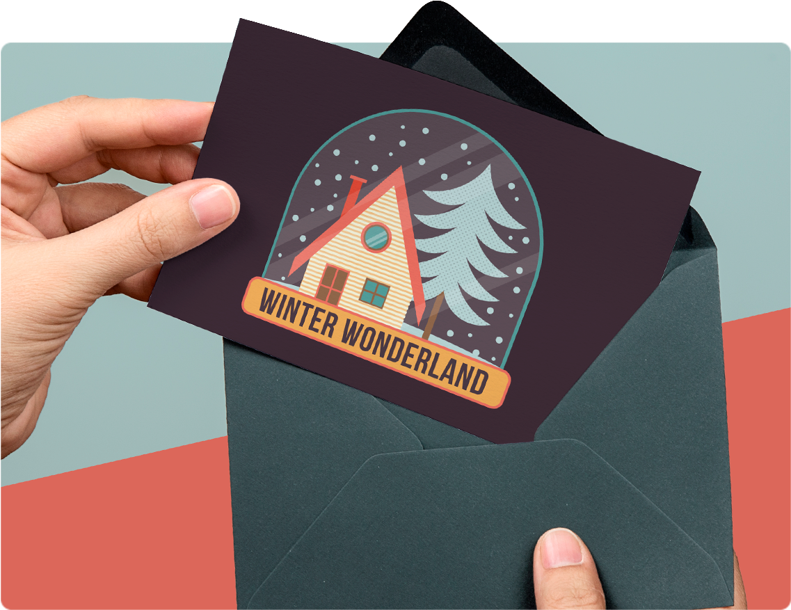 Illustrate A Snow Globe - Design (1280x960), Png Download