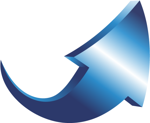 Swoosh Arrow Clipart - 3d Curved Arrow Png (500x500), Png Download