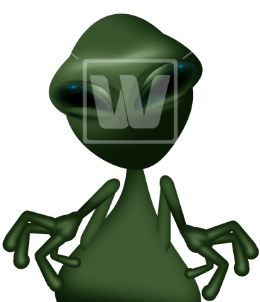 Green Alien - Portable Network Graphics (367x550), Png Download