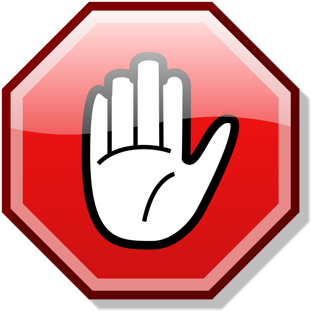 Stop Hand Nuvola - Stop Hand (1024x1024), Png Download