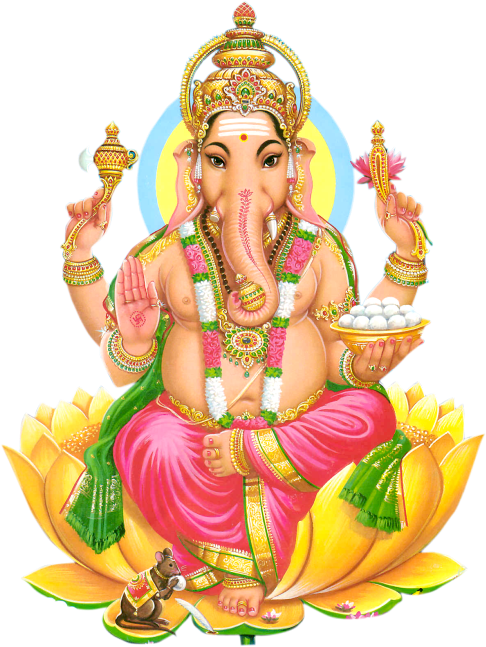 Ganesh Chaturthi Png Image File - Vinayagar Images Hd Png (1548x1600), Png Download