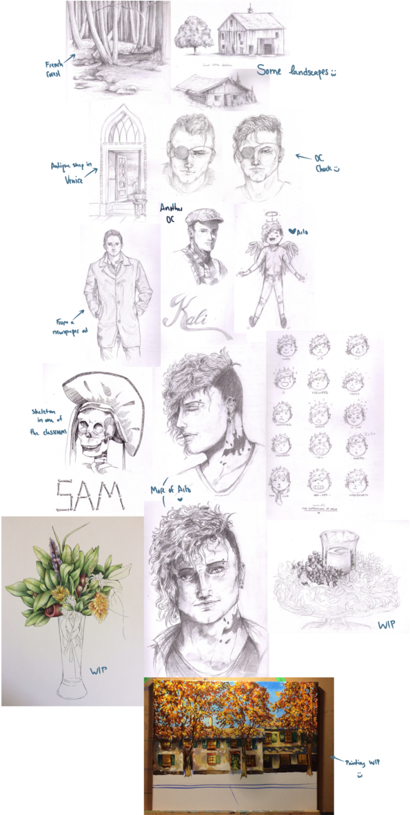 Graphic Free Library Sketchdump By Shrew - Drawing (676x1183), Png Download