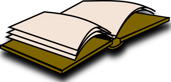 Open Book Icon Clip Art - Open Book Clip Art (600x288), Png Download