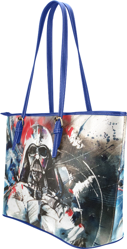 Darth Vader Watercolor Print Authentic Pu Leather Tote - Old School Tattoos Tote Bag - Vintage Tattoo Flash (1000x1000), Png Download
