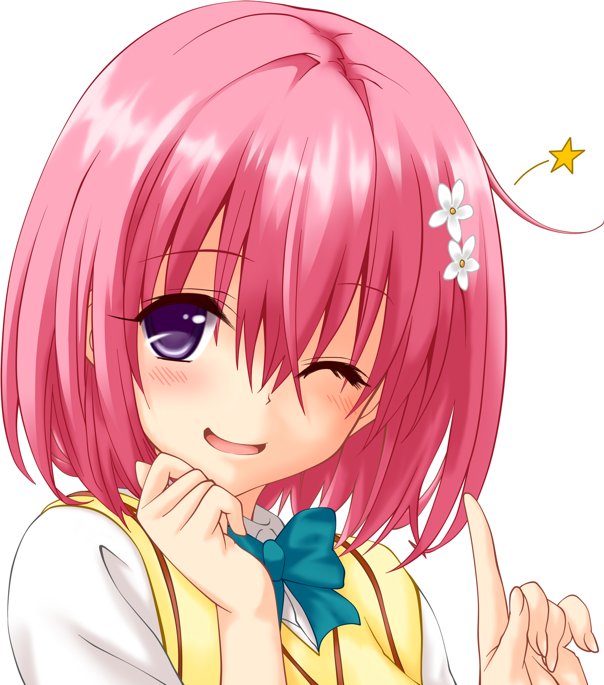 Anime To Love-ru Momo Velia Deviluke Anime Pink Hair - Love Ru Momo (1920x1536), Png Download