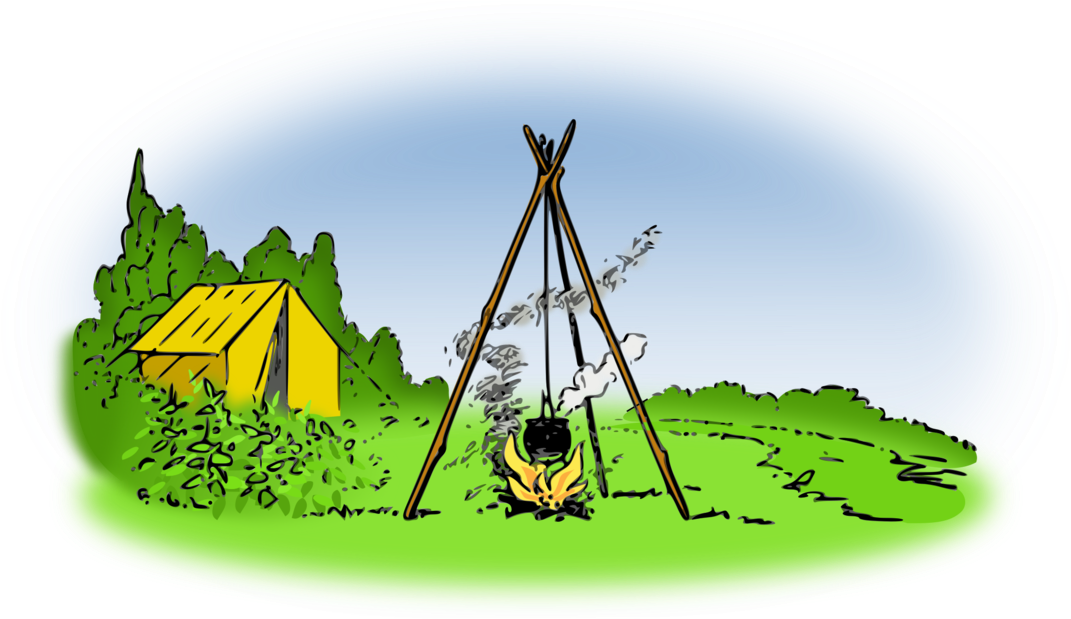 Camping Food Campfire Computer Icons Drawing - Campfire Vector (1188x750), Png Download