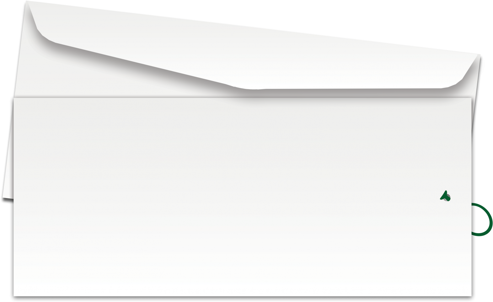 Envelope Clipart Blank Cute Borders - Blank Business Envelope Sample (1600x995), Png Download