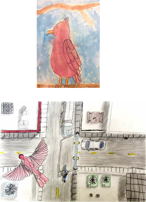 I Feel A Connection With This Piece Of Art Because - House Finch (497x685), Png Download