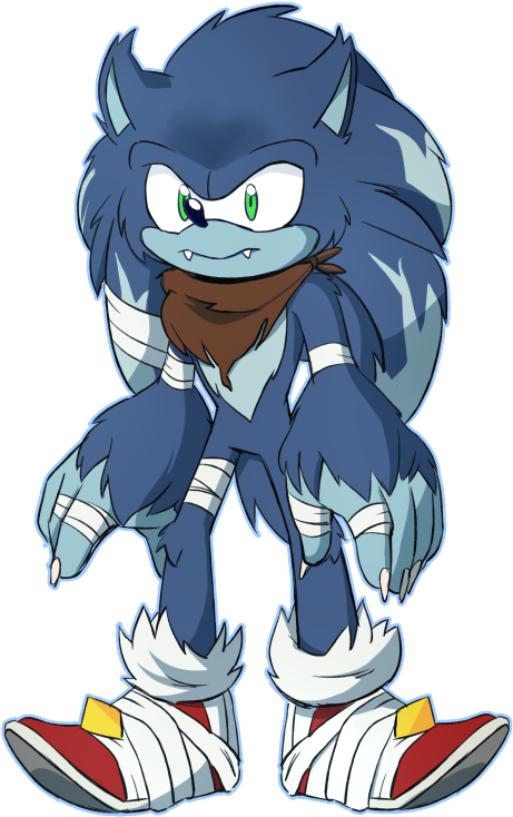 By Proboom's Art Tumblr Sonic - Sonic Boom Sonic The Werehog (488x750), Png Download