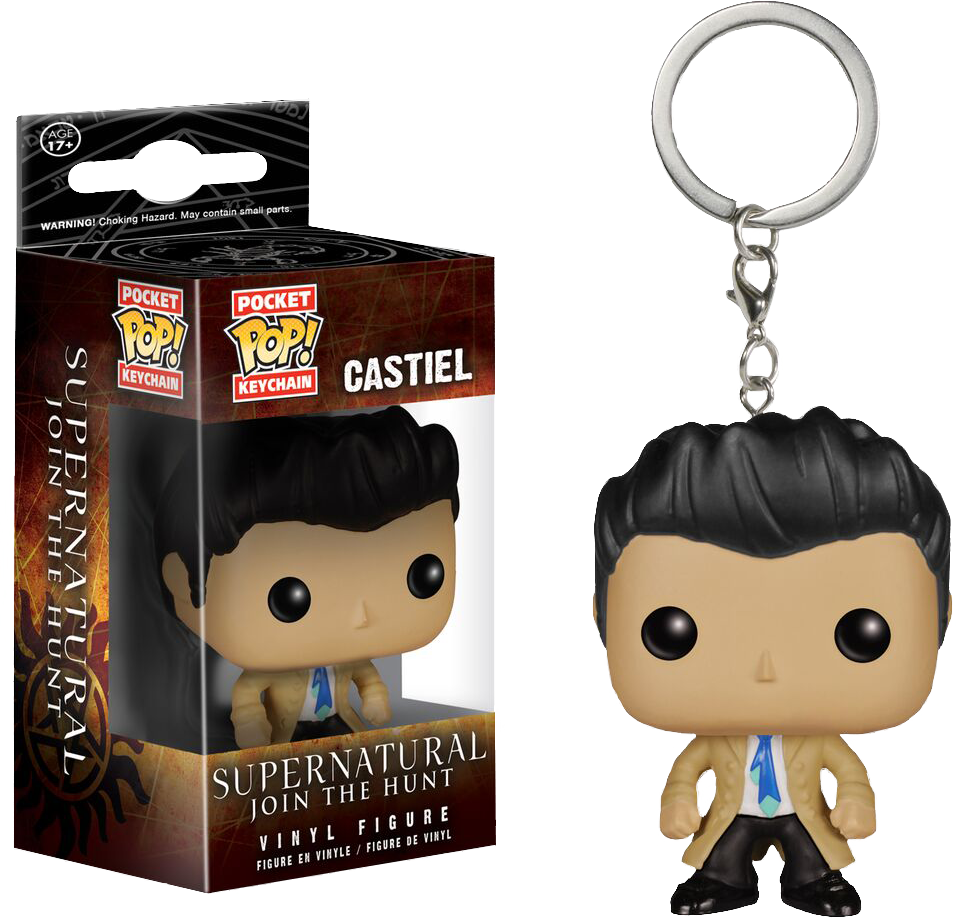Supernatural - Pop Keychain Castiel (959x918), Png Download