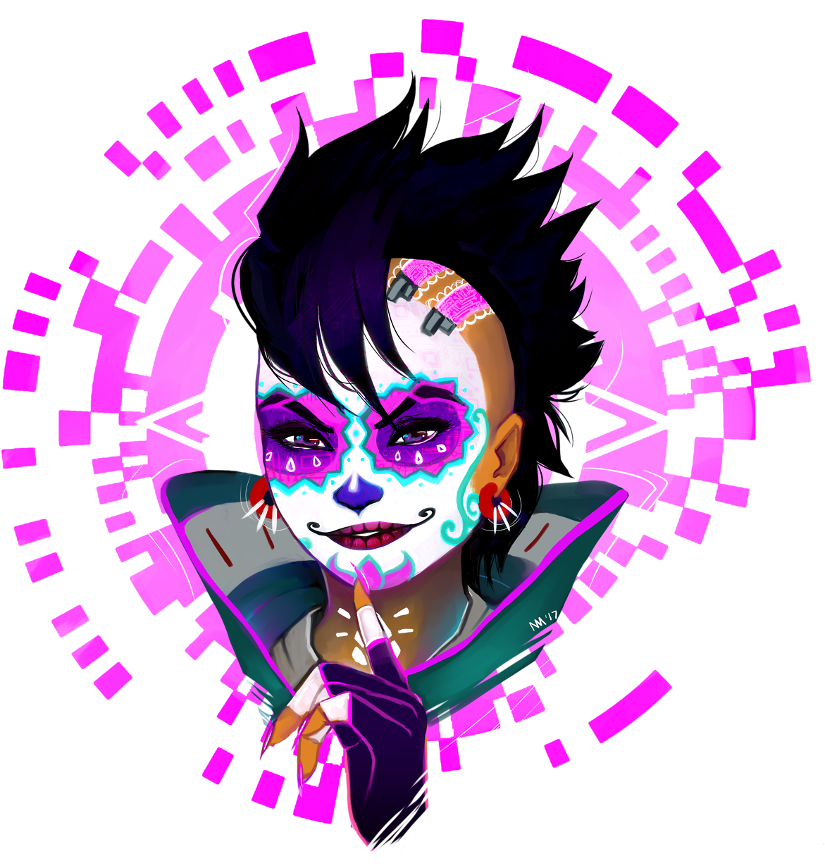 “ Touched Up My Fave Sombra Skin - Illustration (1280x1263), Png Download