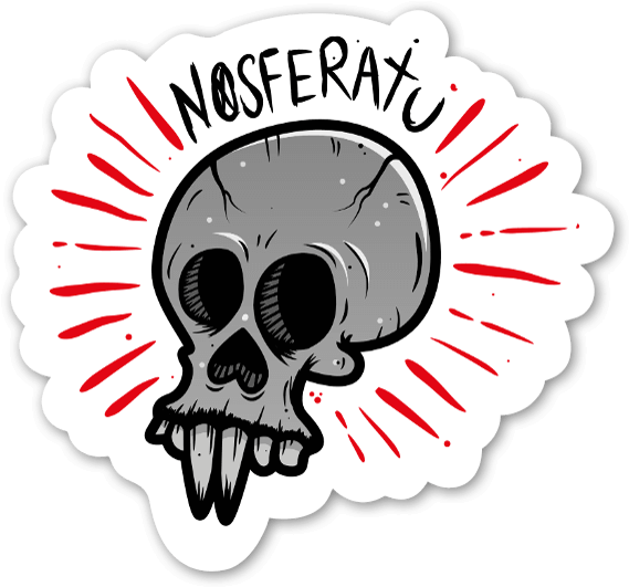 Baker2d Nosferatu Sticker - Sticker (600x563), Png Download