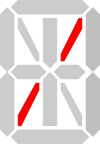 Display 13 Segmentos (414x591), Png Download