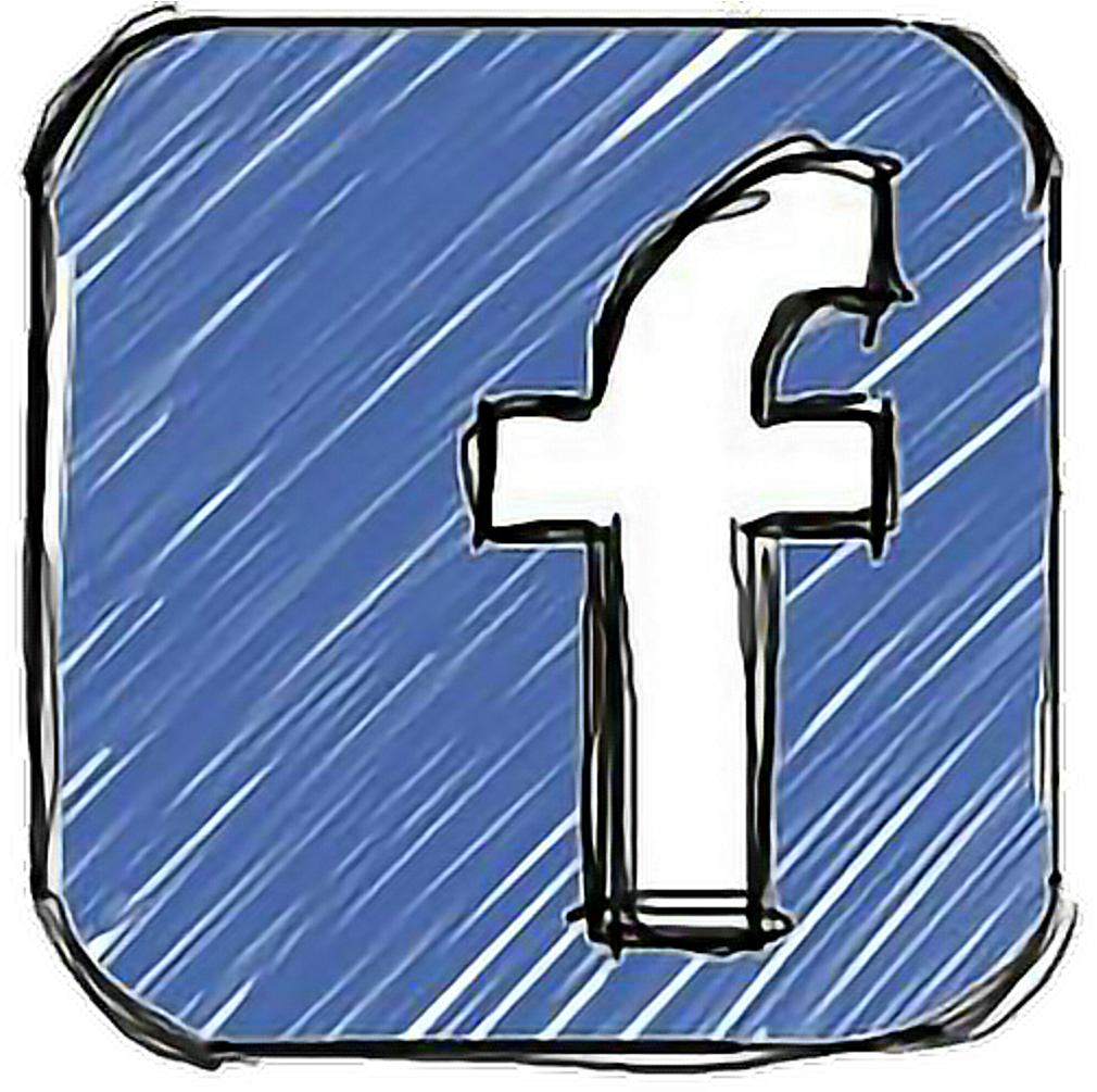 Facebook Blue White Icon Overlay Grunge Sticker Aes - Small Icon Image Jpg (1024x1024), Png Download