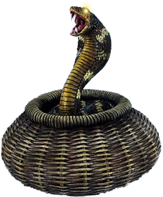 Snake Cobra Naja Freetoedit - Cobra In A Basket Prop (690x799), Png Download