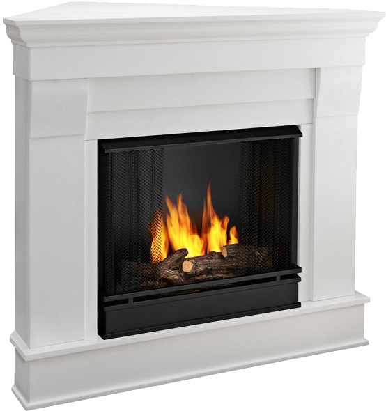 Real Flame 5950-w Chateau Image - Real Flame Ashley Indoor Gel Fireplace - Mahogany (600x600), Png Download
