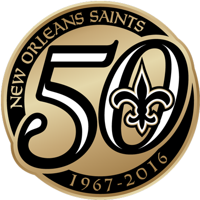New Orleans Saints Logo Png Jpg Transparent Download - New Orleans Saints 50 Years (400x400), Png Download