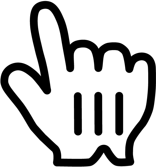 Pointing Hand, Vector, Mac Os X, 2012, Unknown Artist - Hand Cursor Mac Png (599x640), Png Download