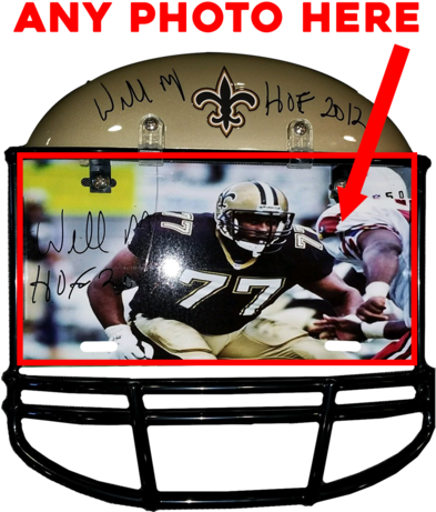 New Orleans Saints Custom Metal Photo - New Orleans Saints (392x479), Png Download
