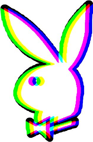 Playboybunny Bunny Glitch Ftestickers - Illustration (1024x1024), Png Download