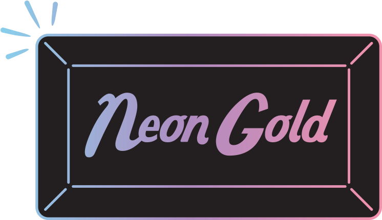 Neon Gold Records Logo - Neon Gold Logo Png (810x490), Png Download
