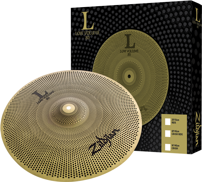 L80 Low Volume Singles 18" Crash Ride - Zildjian L80 Low Volume 18" Crash Ride Cymbal (800x800), Png Download