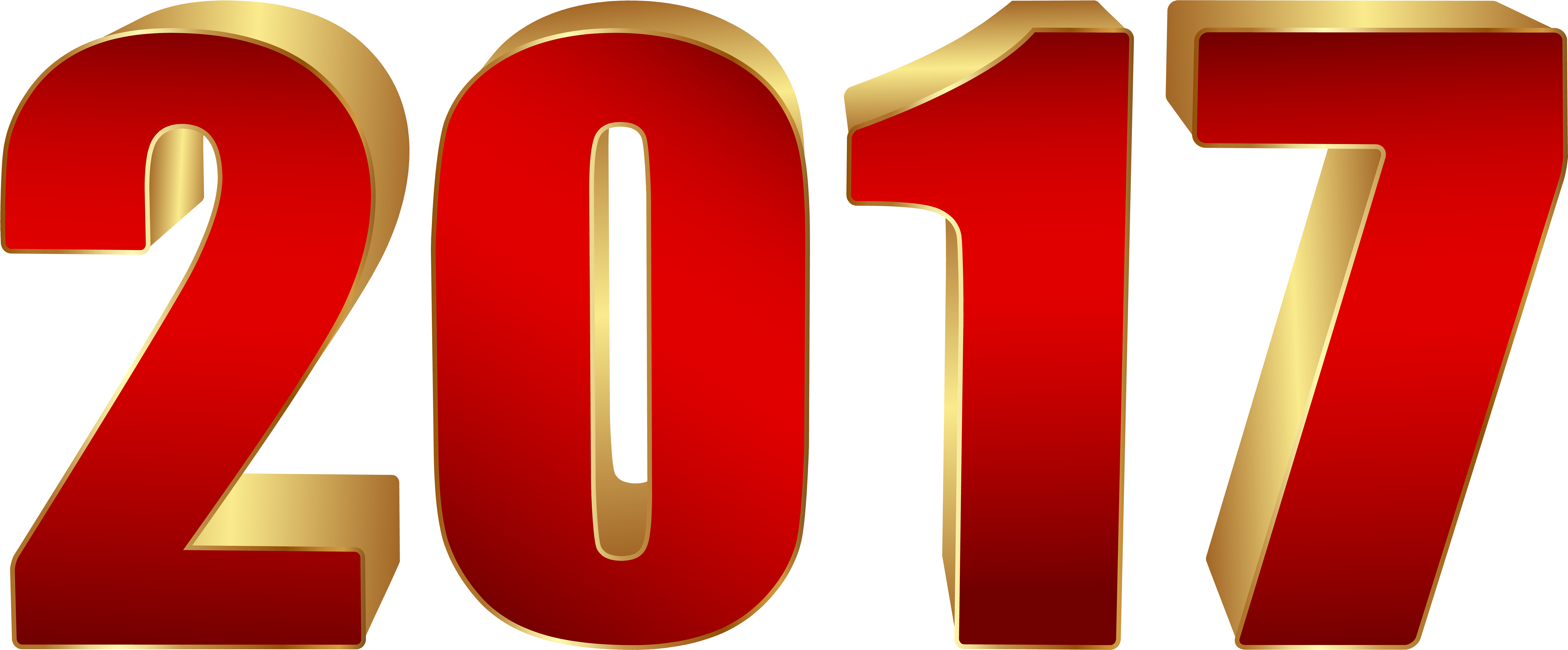 Clipart Record - Transparent Background 2017 Clipart (8000x3346), Png Download