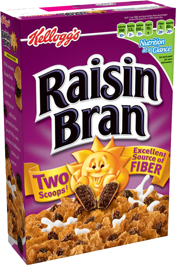I've Decided To Eat Nothing But Cereal With Non-fat - Raisin Bran By Kellogg's (627x940), Png Download