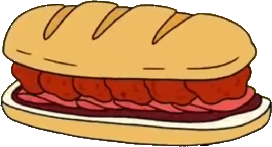 Sandwich Clipart Meatball Sandwich - Sandwich De La Muerte Un Show Mas (530x287), Png Download