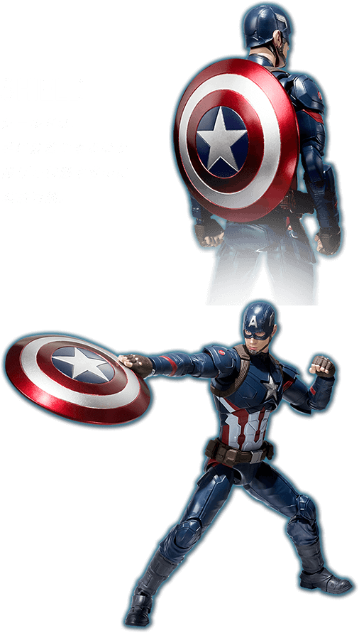 ©marvel - Captain America 3 - S.h. Figuarts Captain America Figure (506x891), Png Download