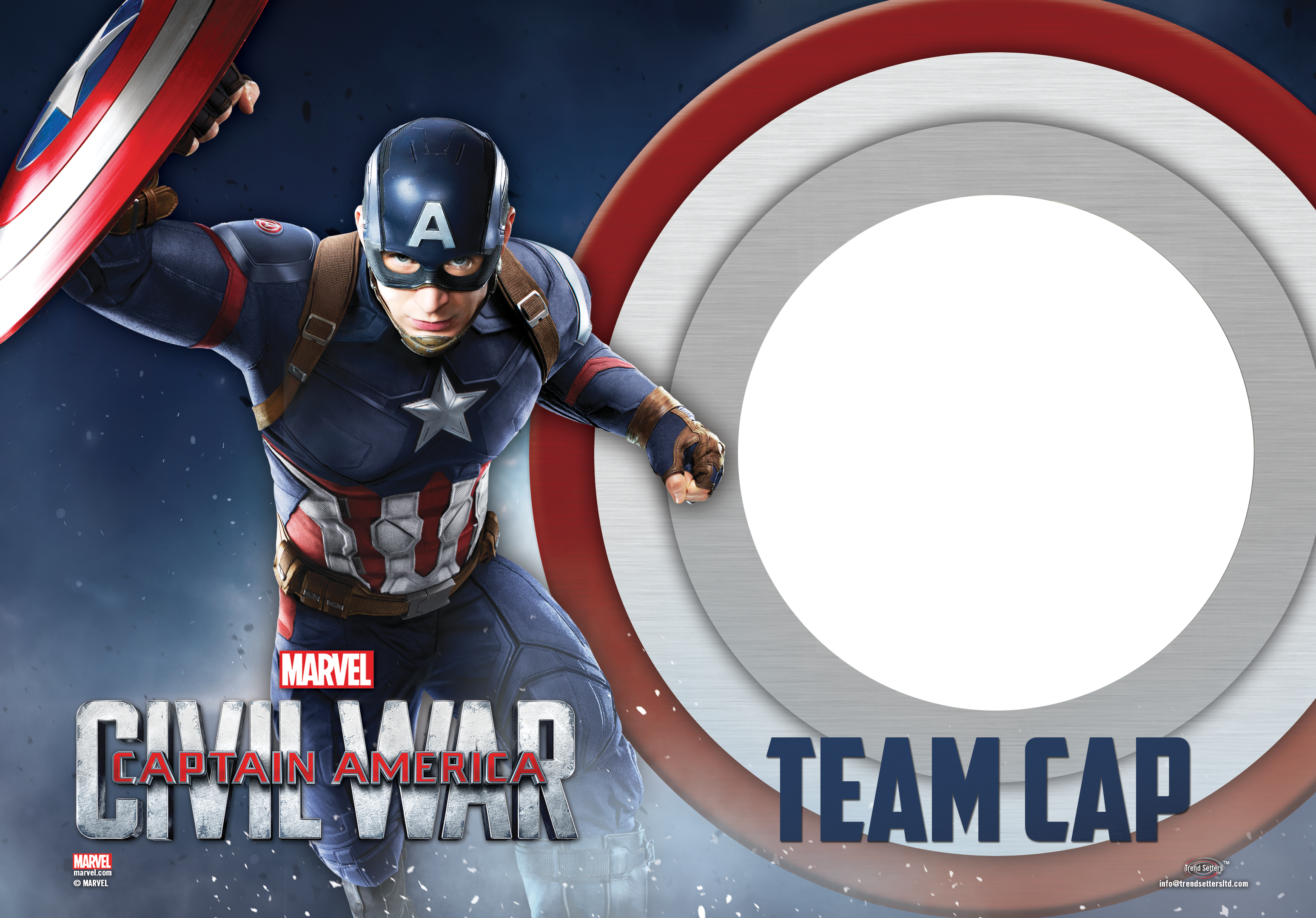 In The Epic Battle Of Captain America - Captain America: Civil War Team Captain America Bookmark (3094x2160), Png Download