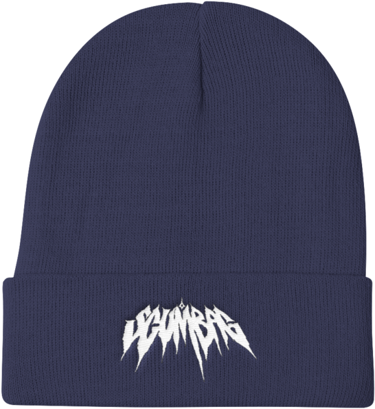 White Logo Knit Beanie - Beanie (690x690), Png Download