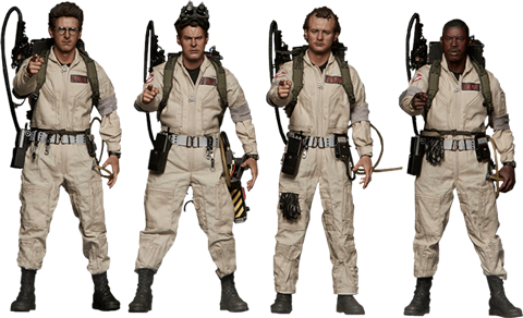Ghostbusters 1984 Special Pack Sixth Scale Figure - Special Pack (peter Venkman, Egon Spengler, Raymond (480x292), Png Download